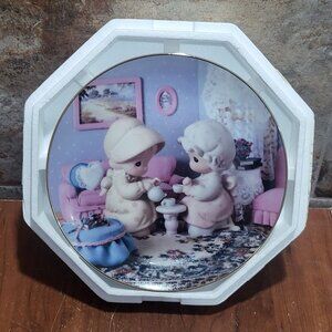 Precious Moments Decorative Plate Hamilton Friendship Hits The Spot 1994